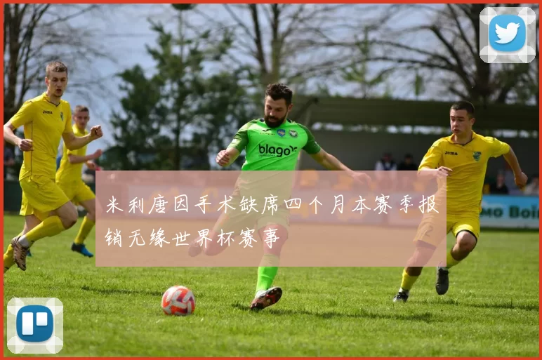 米利唐因手术缺席四个月本赛季报销无缘世界杯赛事